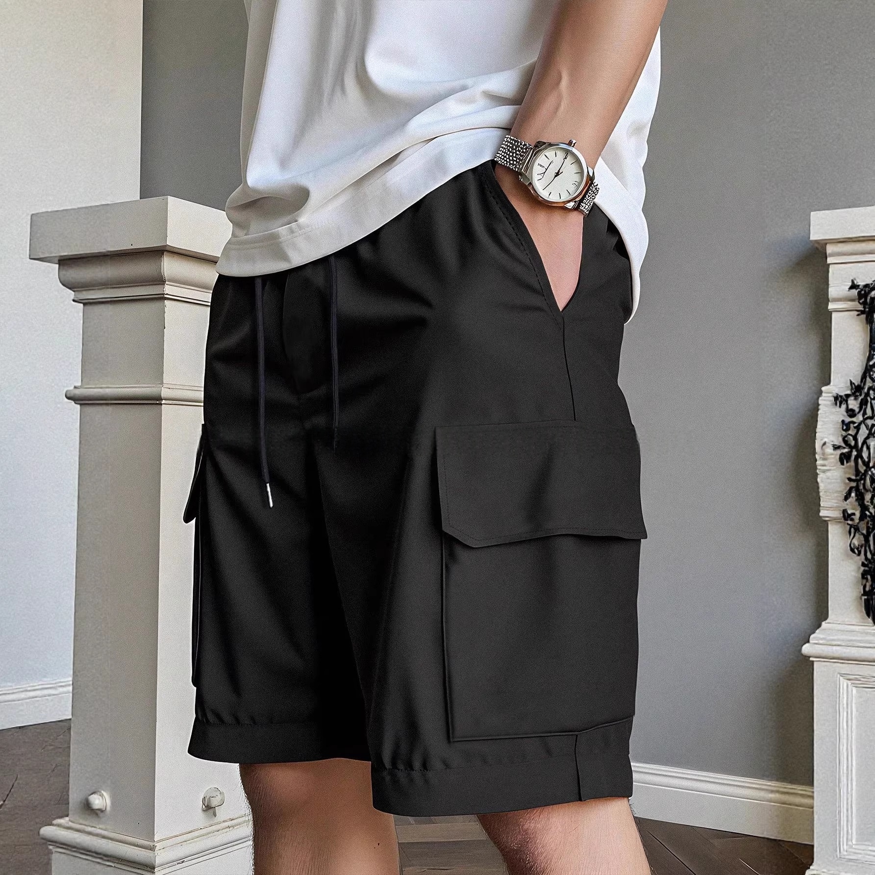 High-street Relaxed-fit Straight-leg Pants