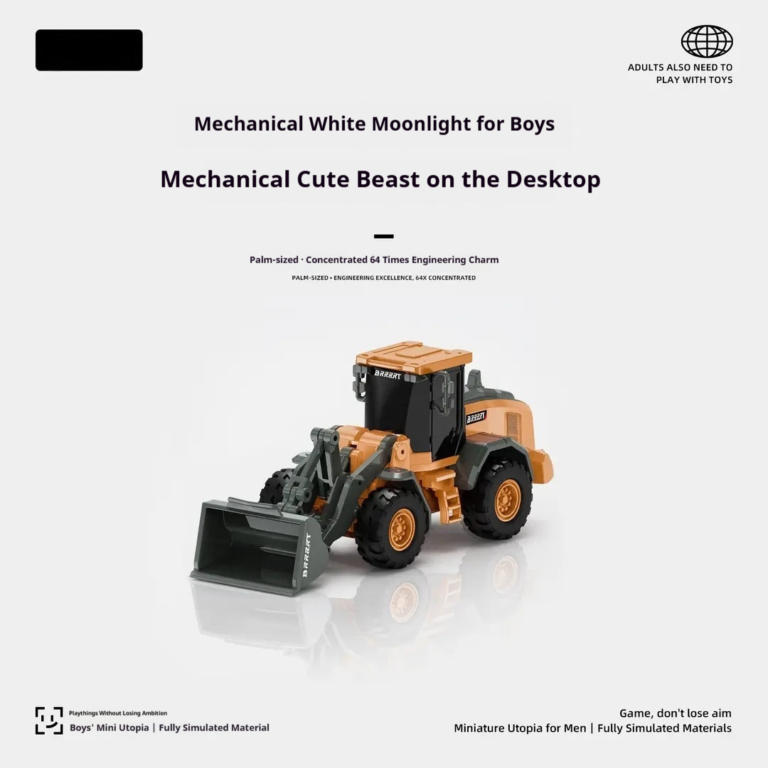 Mini engin de chantier en alliage — bulldozer jouet sonore 1