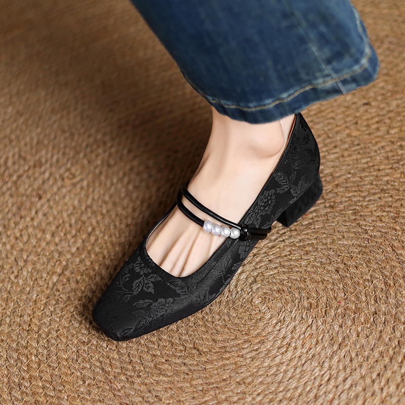 Beaded Slip-On Flats – back view