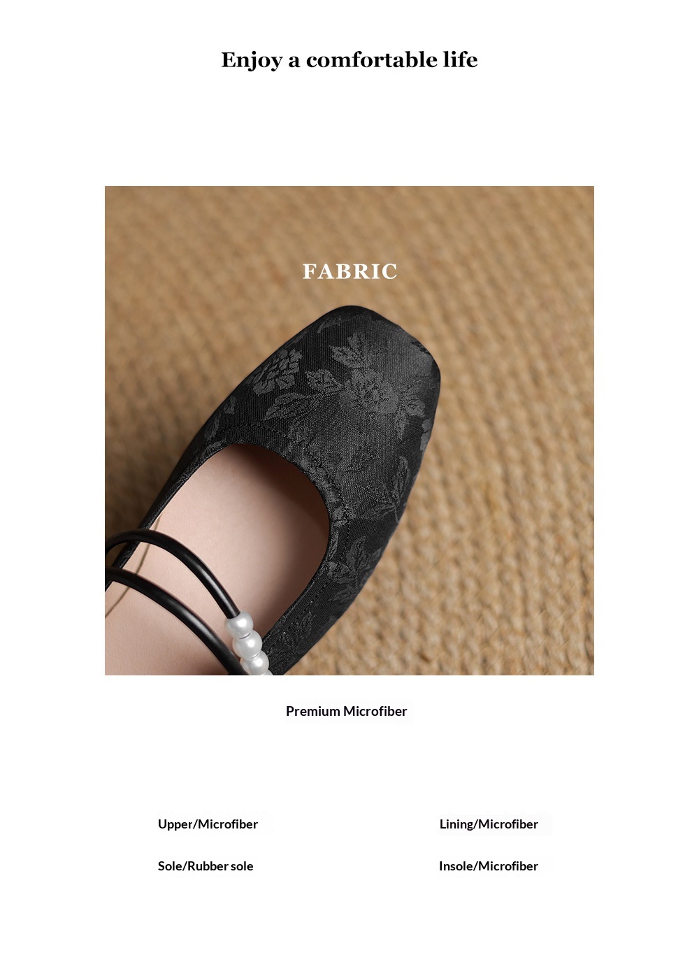 Chinese-Style Satin Flats – packaging view