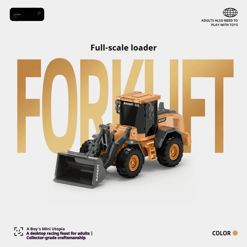 Mini engin de chantier en alliage — bulldozer jouet sonore