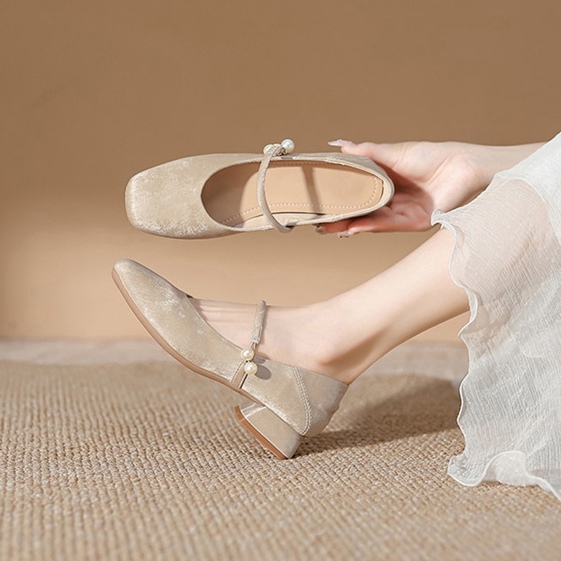 Mary Jane Flats – pair view Black
