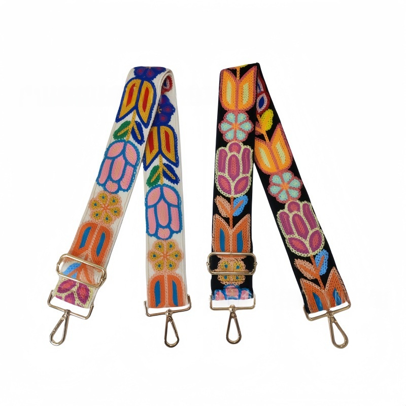 Thickened Embroidered Ethnic-Style Lightweight Crossbody Guitar Strap — image 1
