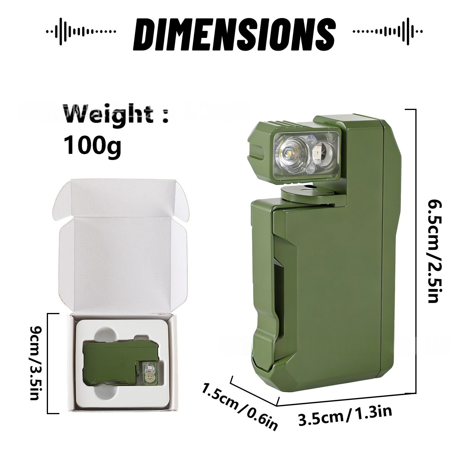 Rechargeable EDC Flashlight 400-lumen EDC Light Portable Mini Flashlight — foto 4