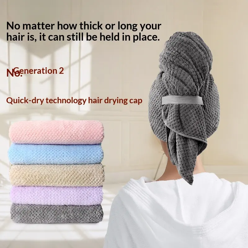 Coral Fleece Quick-drying Water-absorbing And Hair Drying