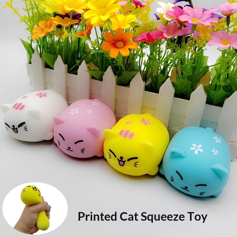 Super-cute Colorful Cartoon Cat Stress-relief Toy