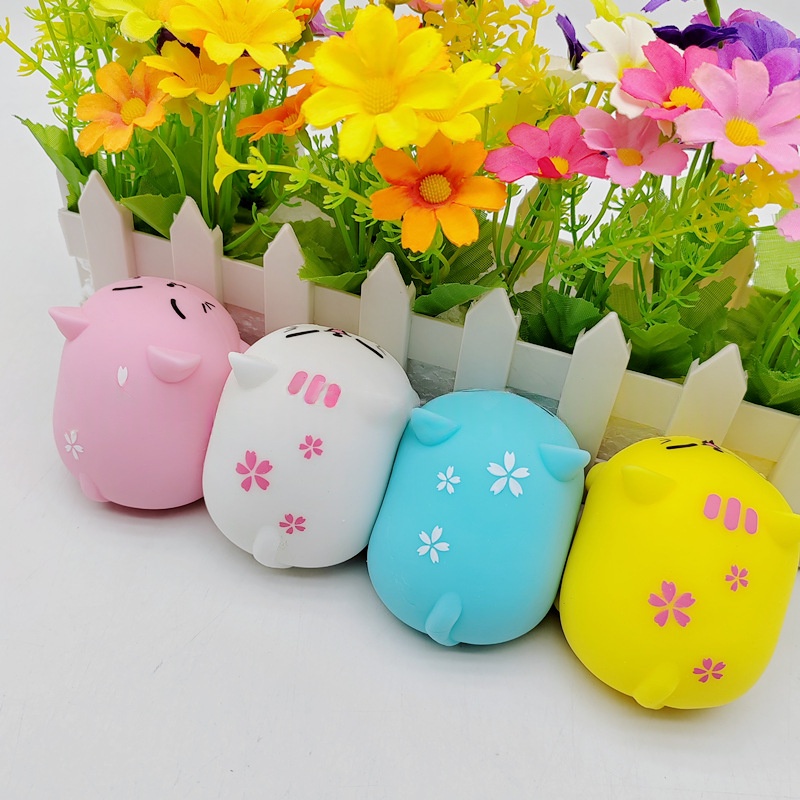 Super-cute Colorful Cartoon Cat Stress-relief Toy