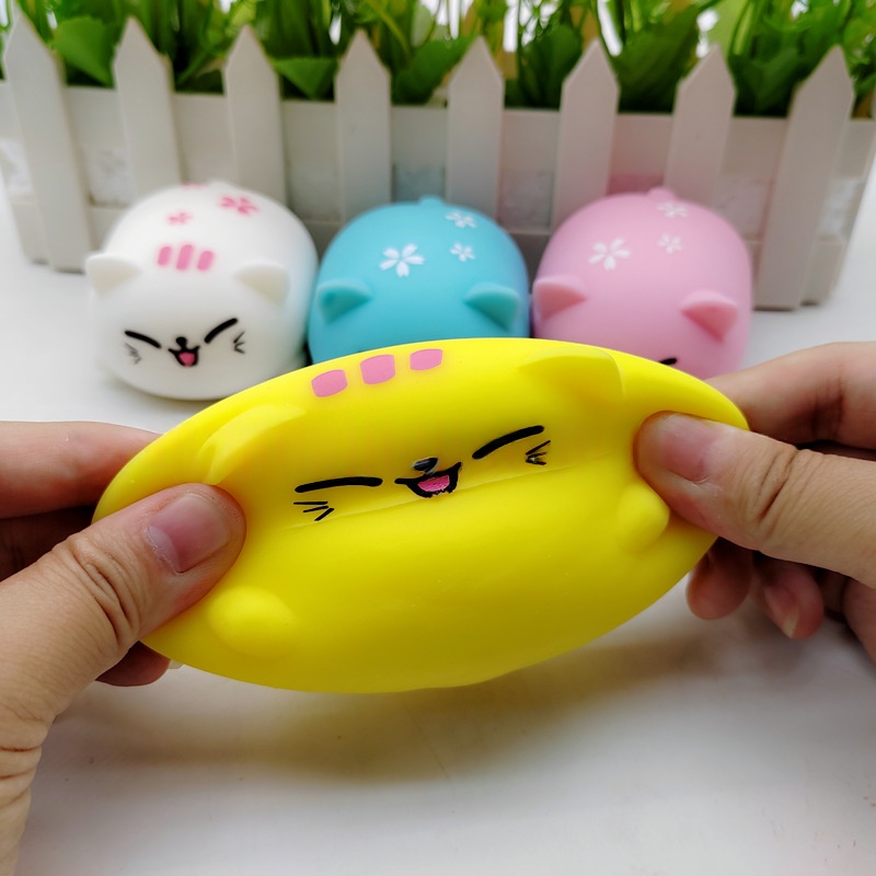 Super-cute Colorful Cartoon Cat Stress-relief Toy