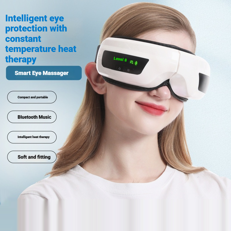 Fatigue-relief Vibrating Bluetooth Eye Massager