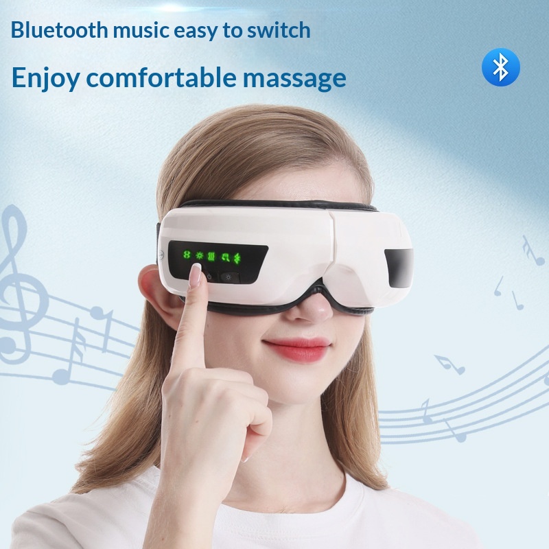 Fatigue-relief Vibrating Bluetooth Eye Massager
