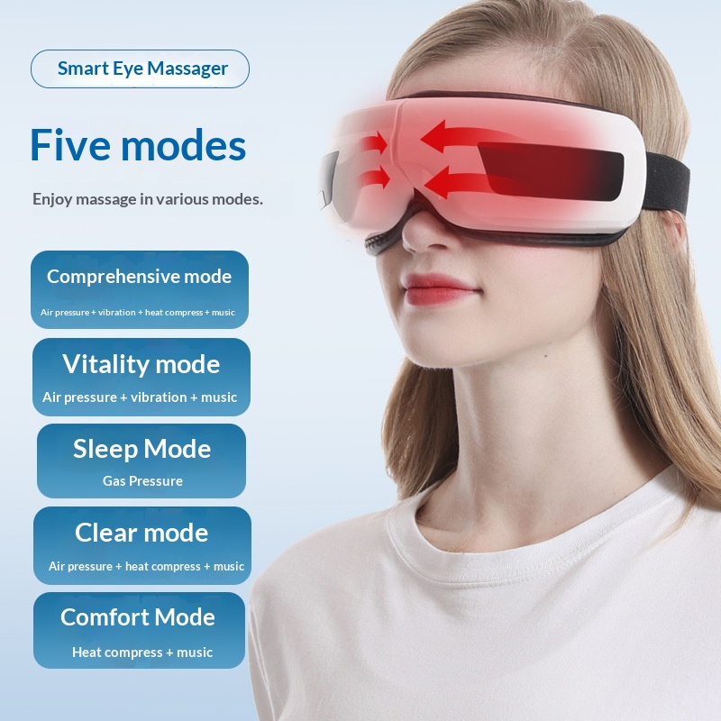 Fatigue-relief Vibrating Bluetooth Eye Massager