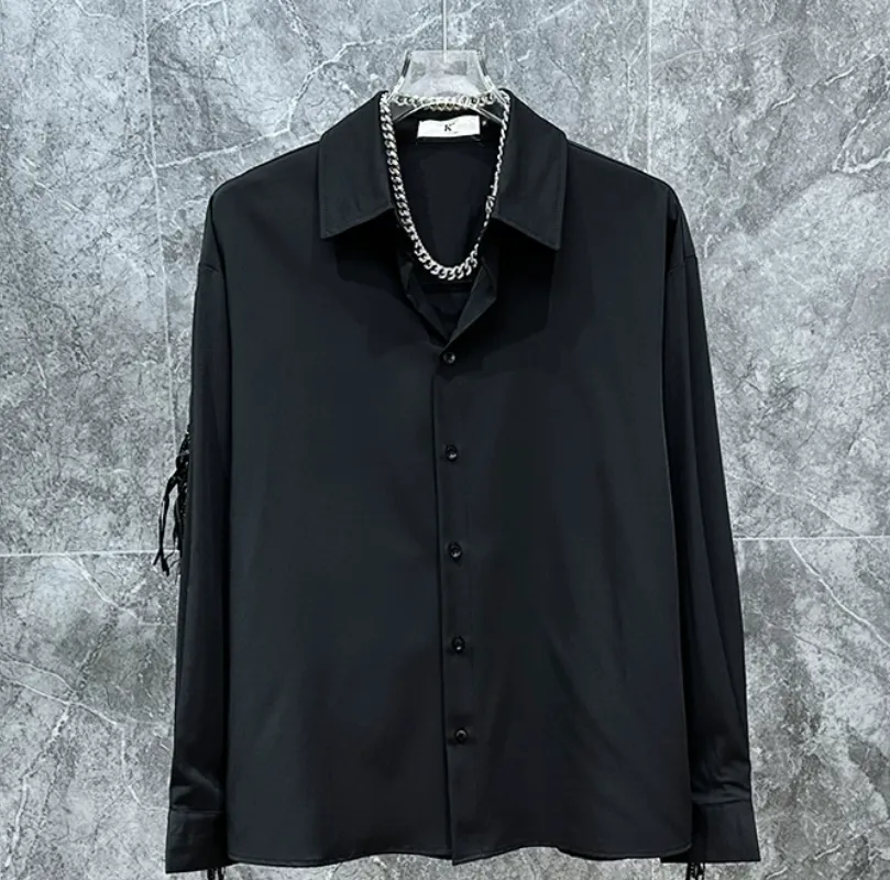 Korean-style Tassel-design Trendy Shirt
