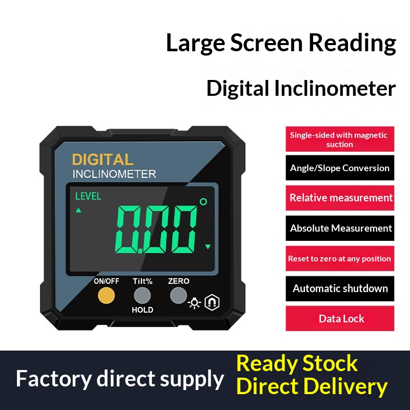 Digital Inclinometer Dual-laser Electronic Digital Angle Box High-precision Level 7