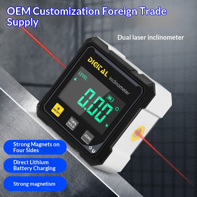 Digital Inclinometer Dual-laser Electronic Digital Angle Box High-precision Level