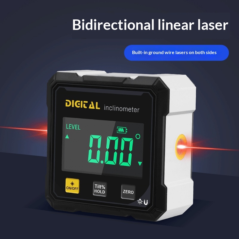 Digital Inclinometer Dual-laser Electronic Digital Angle Box High-precision Level 8
