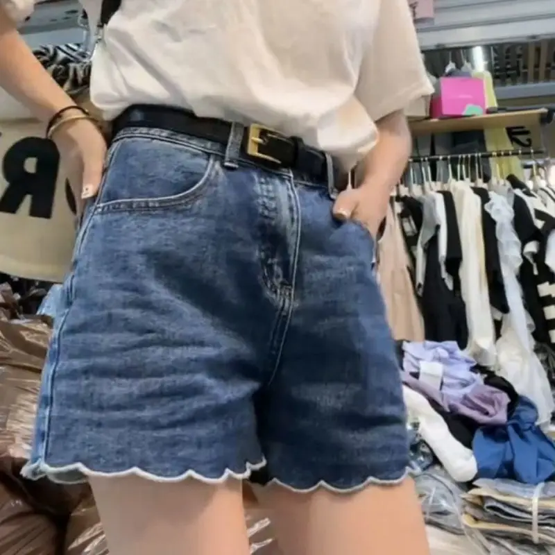 Thin Denim Shorts Womens Plus-size Fashionable And Versatile