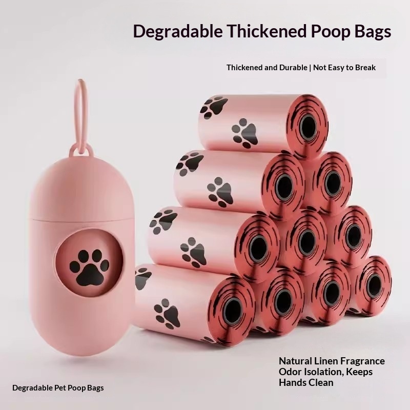 Disposable Thickened Deodorizing Biodegradable Dog Waste Bags - photo 3