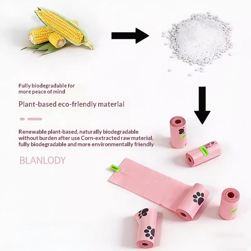 Disposable Thickened Deodorizing Biodegradable Dog Waste Bags - photo 8