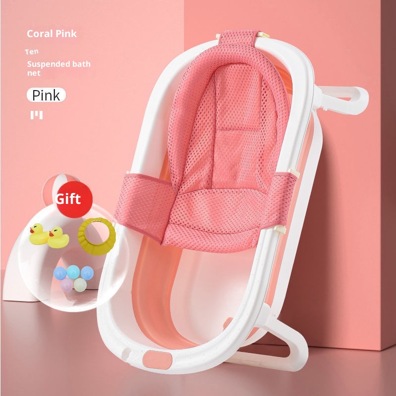 Foldable Baby Bathtub Made Of Plastic Suitable For Infants And Toddlers