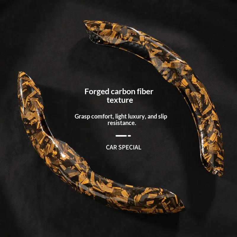 Car Maple-grain Steering Wheel Cover High-end Cassette-style Wrap