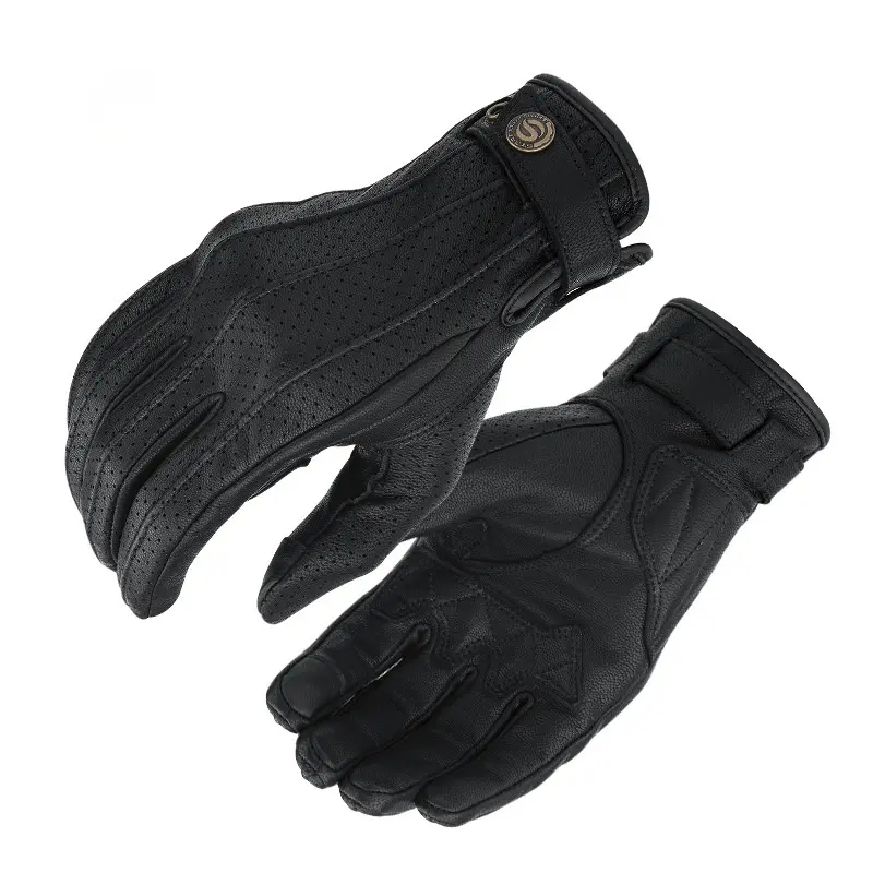 Motorcycle Gloves Chamois Leather For Men And Women