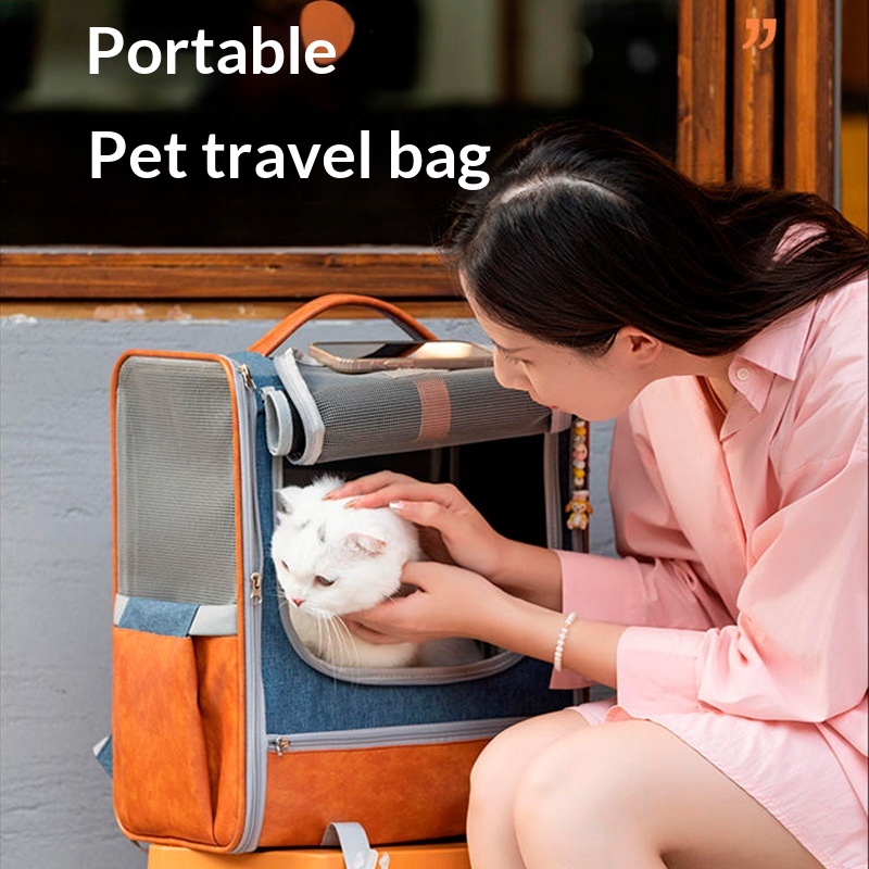 Non-deforming Portable Pet Backpack For Cats On The Go With Shoulder Straps — foto 6