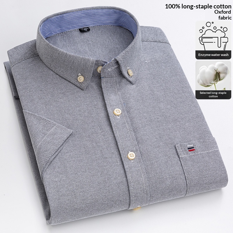 Men's Cotton Summer Oxford Mens Shirt
