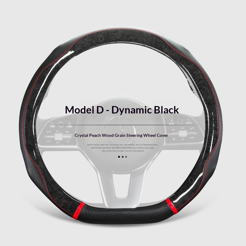 Crystal Rosewood Car Steering Wheel Cover