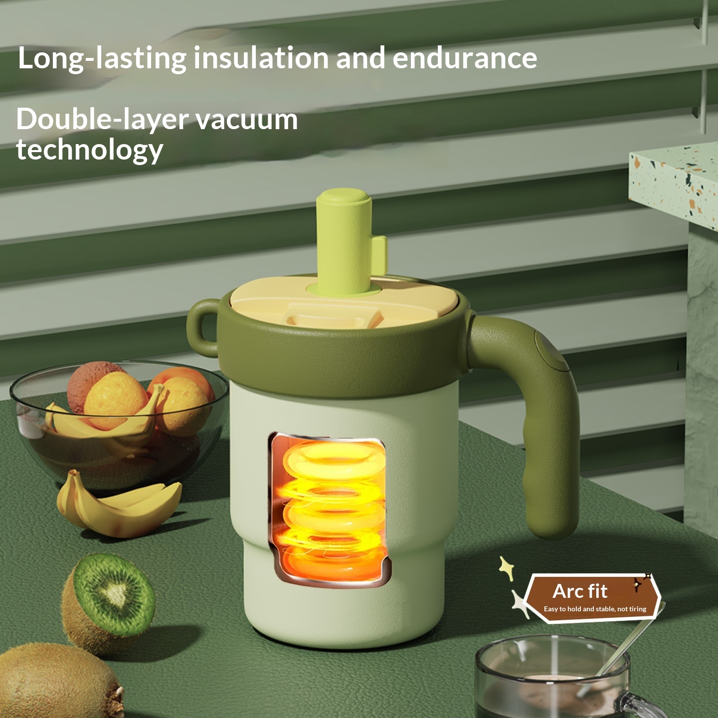 All-ceramic Liner Insulated Straw Cup
