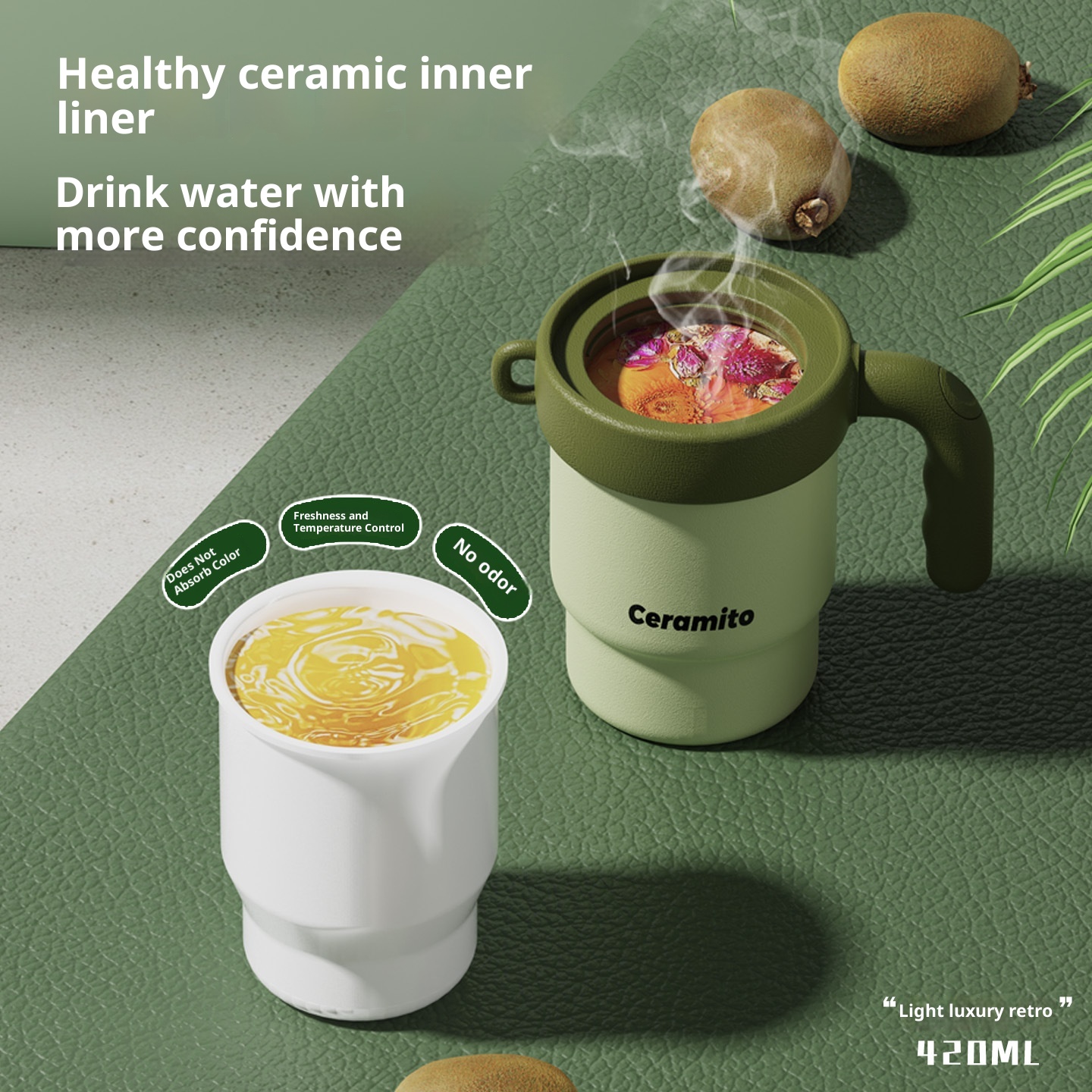 All-ceramic Liner Insulated Straw Cup — foto 2