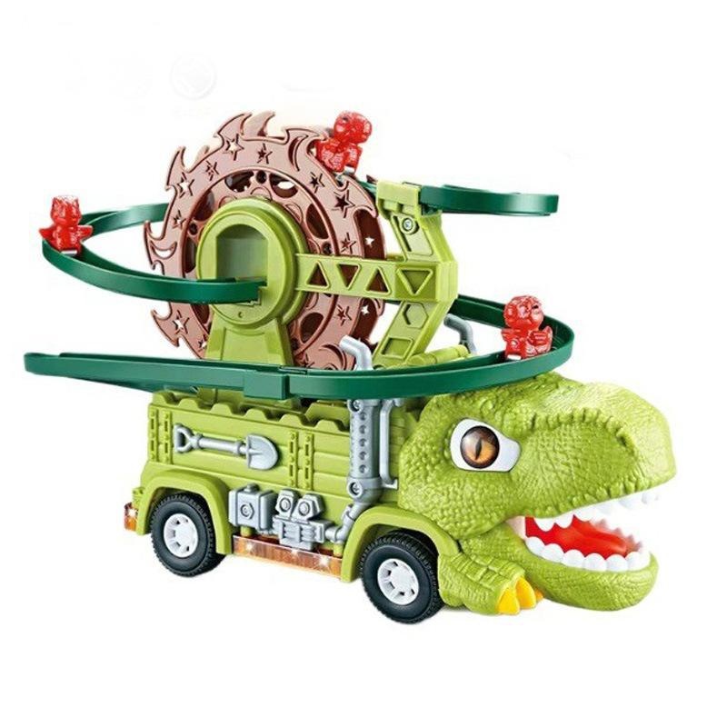 Childrens Dinosaur Track Toy Car With Lights And Music