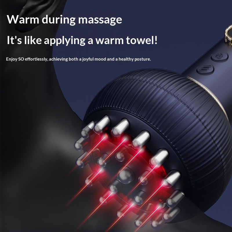 Electric Meridianstimulating Brush And Gua Sha Device Relieves Tension In The Shoulders And Neck Massages The Abdo