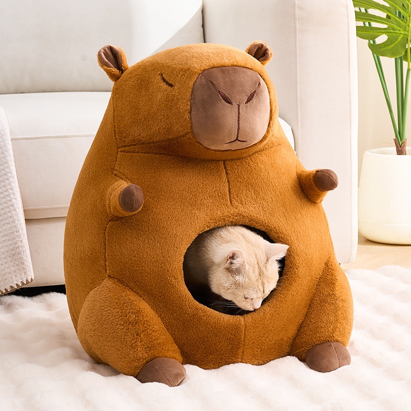 Cat Cave Bed Capybara Avocado Dragon Style