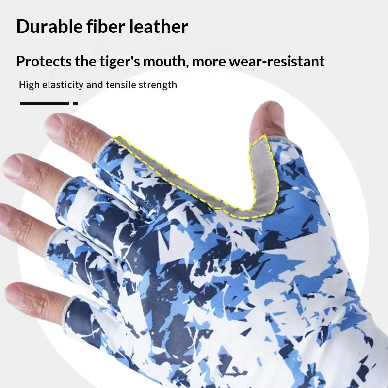 Summer Sun-Protective Ice-Silk Fishing Gloves