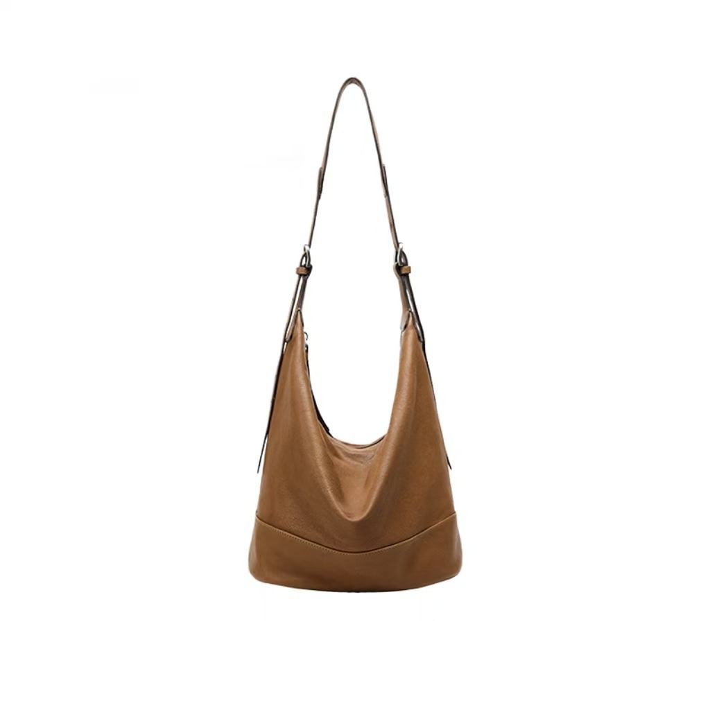 Leather Bucket Crossbody Bag, picture 2 of 6