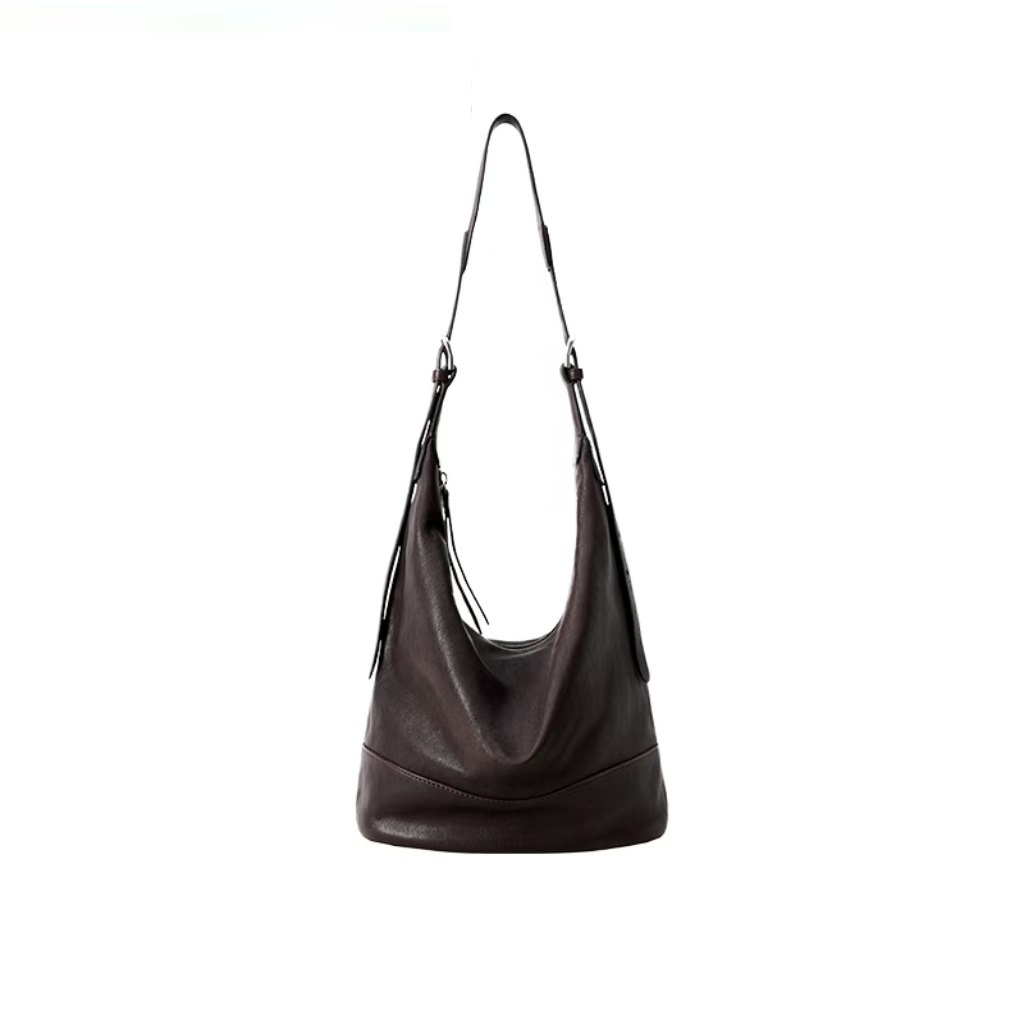 Leather Bucket Crossbody Bag, picture 5 of 6