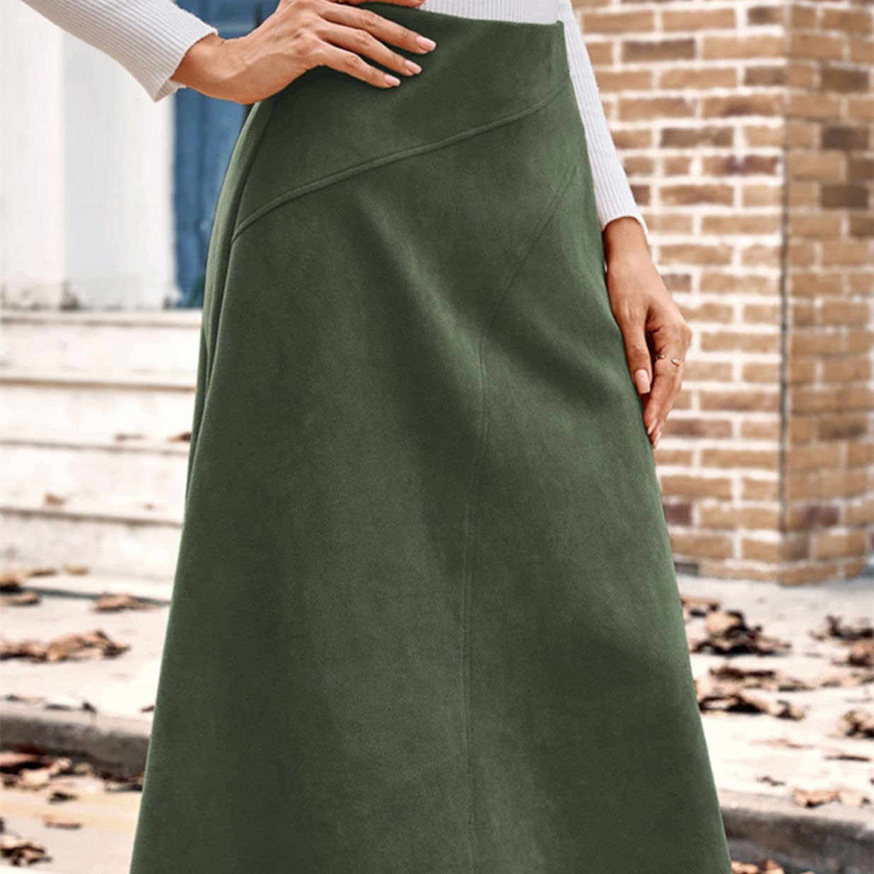 Elegant, Work-appropriate High-waisted Pencil Skirt