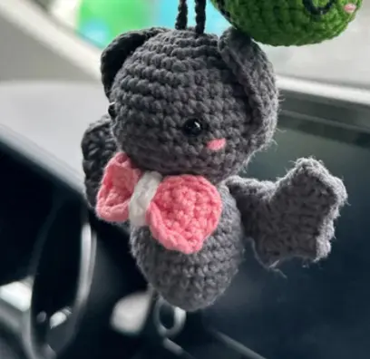 Hand-crocheted Quirky Animal Car Pendant