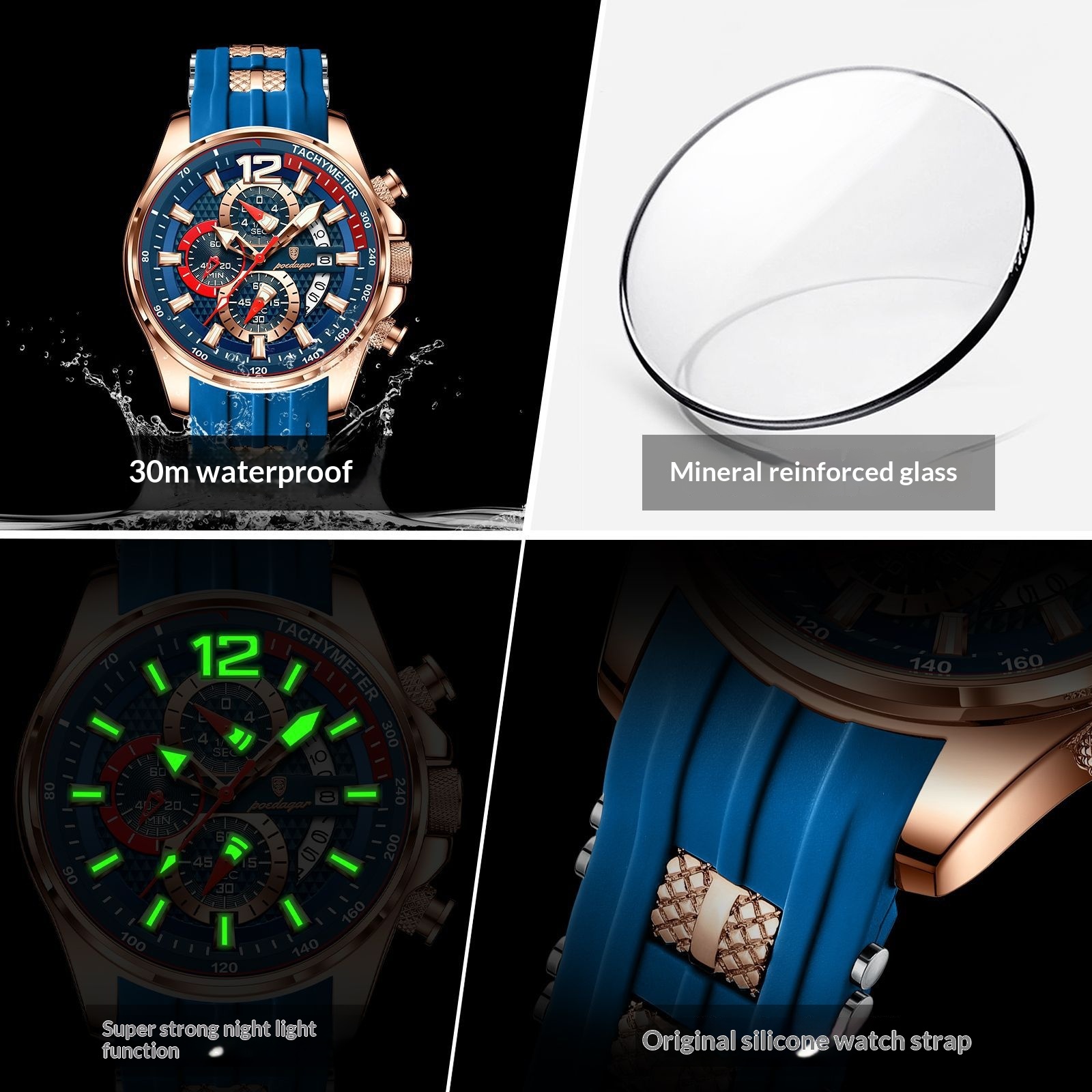 Mens Sports Watch Waterproof And Luminous 7
