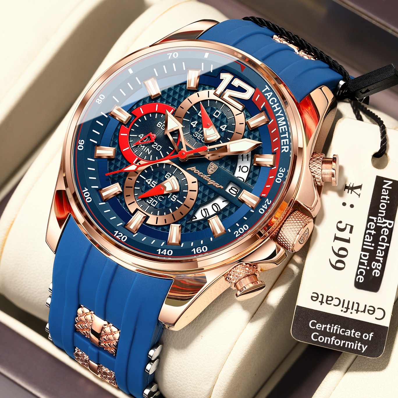 Mens Sports Watch Waterproof And Luminous 9