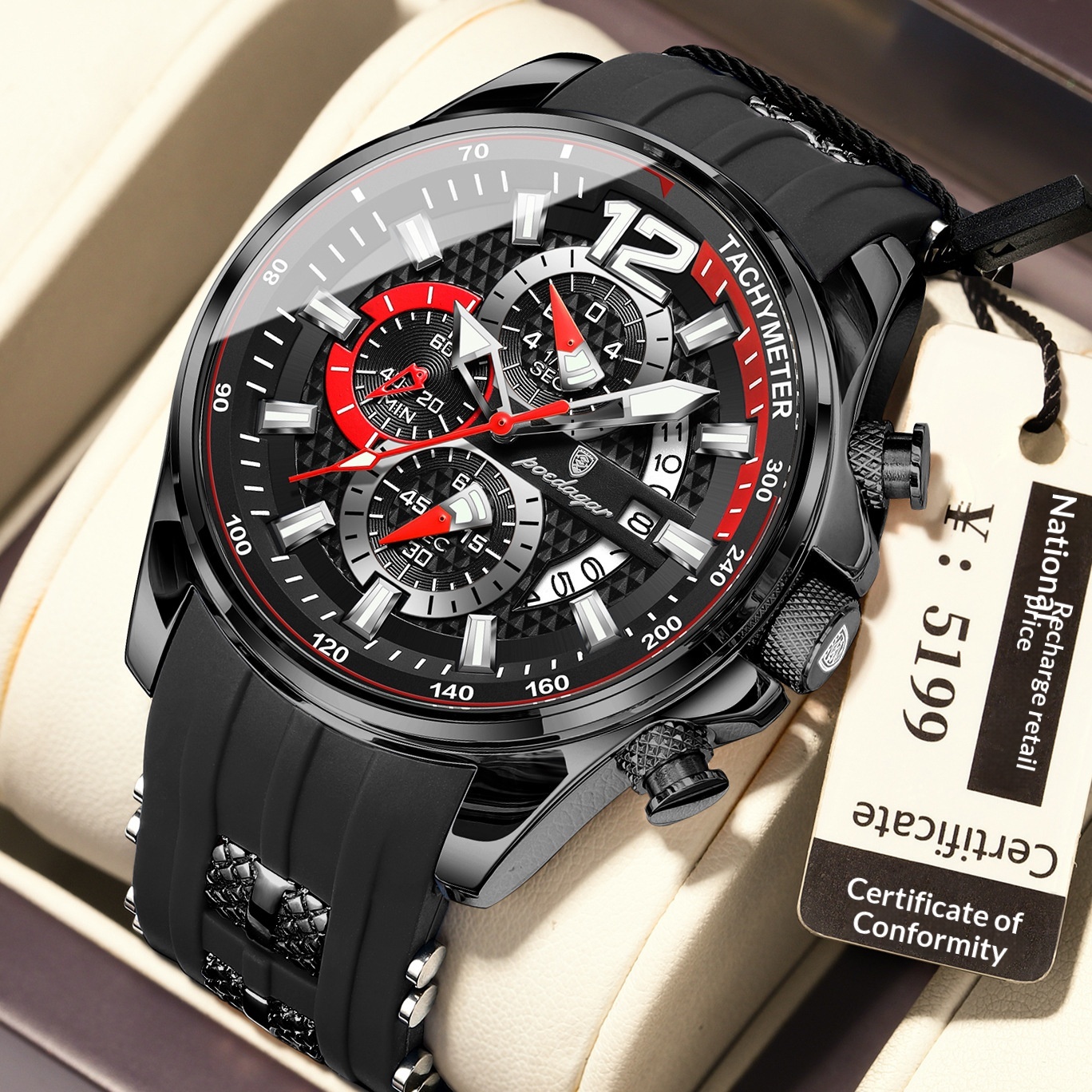 Mens Sports Watch Waterproof And Luminous 2