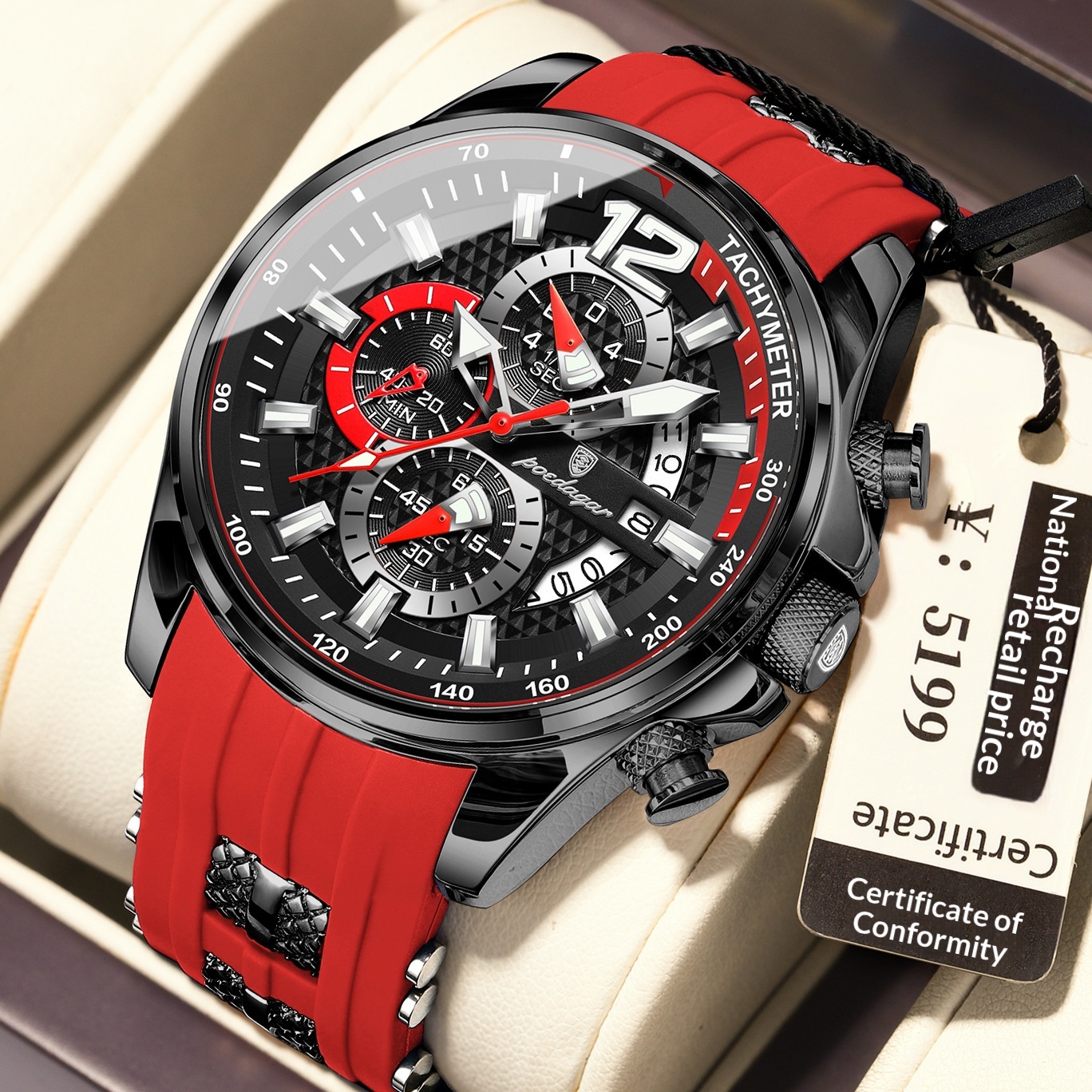 Mens Sports Watch Waterproof And Luminous 5