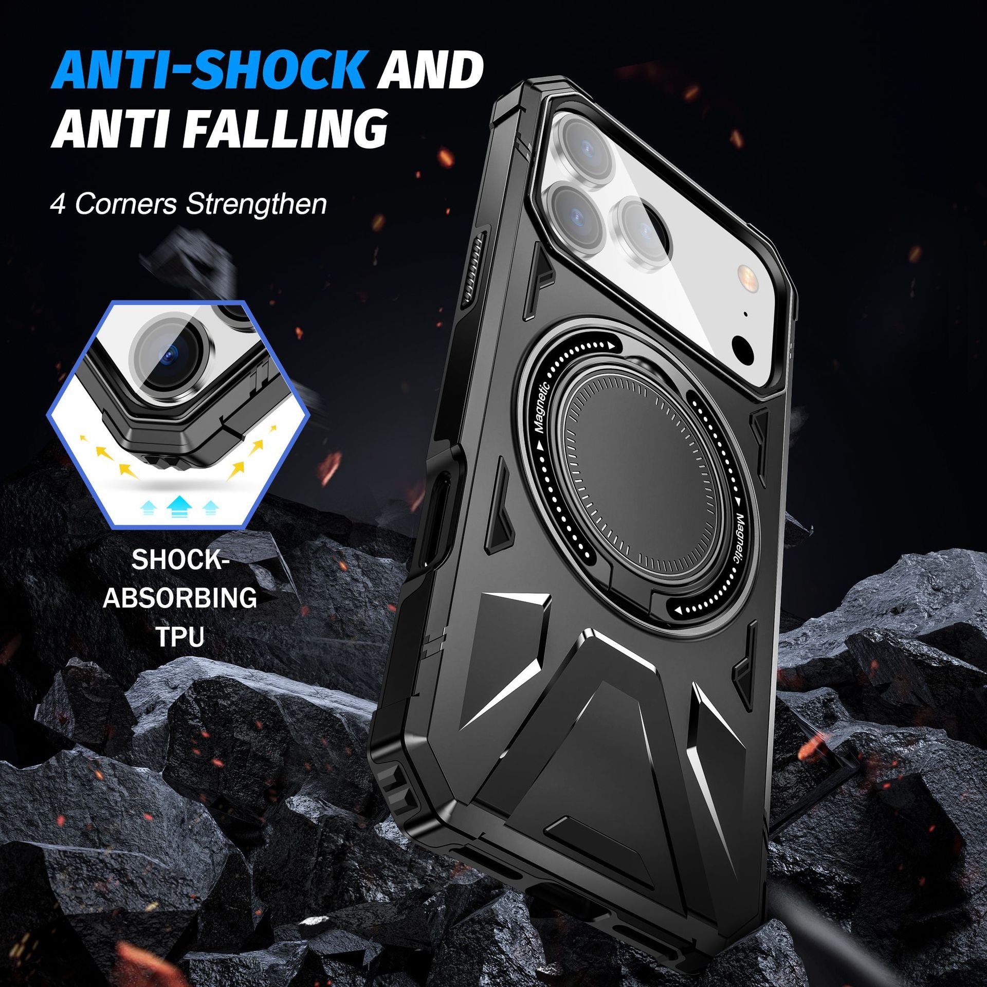 Magnetic Suction Bracket Phone Case Drop Proof Phone Case 5