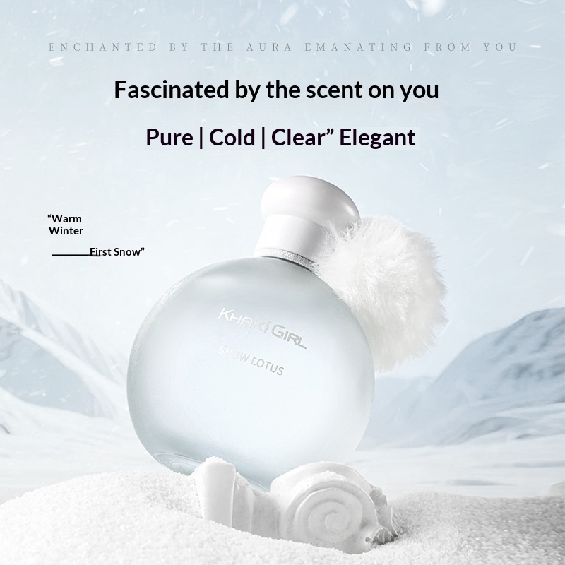 Khaki Girl Snow Lotus Perfume For Women Long-Lasting Fragrance