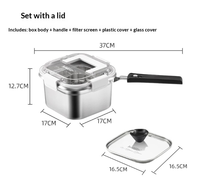 Household 316 Stainless Steel Mini Camping And Picnic Pot With A Strainer 4