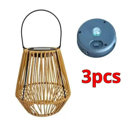 Solar Handmade Vine Woven Lantern Good-looking