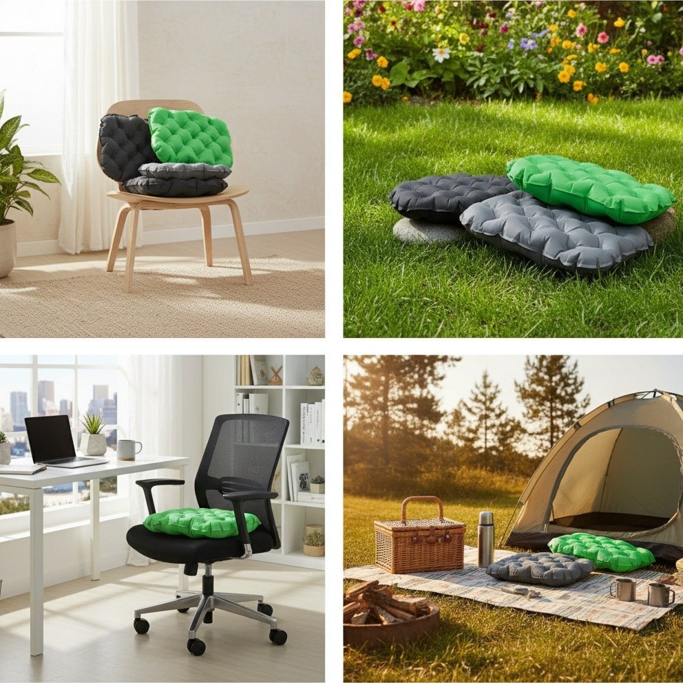 Outdoor Portable Camping Inflatable Seat Cushion 6