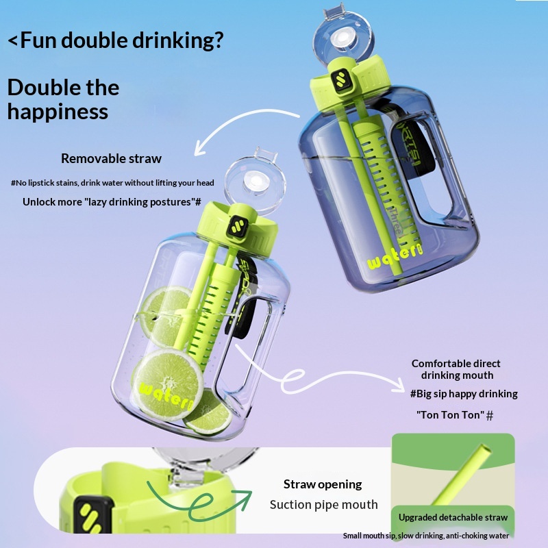 Large-capacity Water Bottle Totescale Bucket-style Sports Kettle
