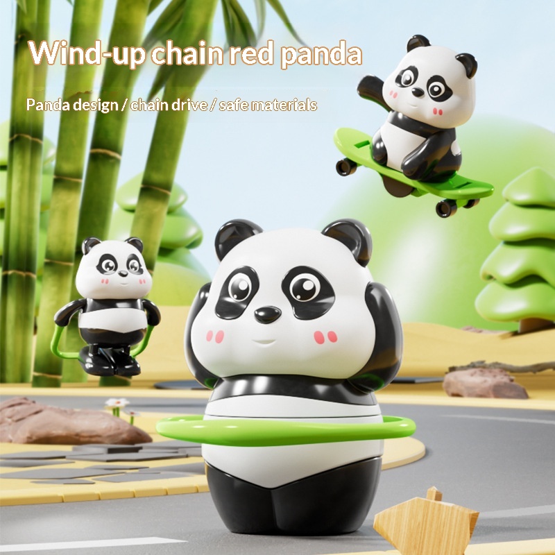 Cartoon Wind-Up Toy Of A Sports-Panda