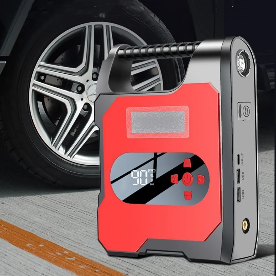 12V Car Jump Starter And Air Pump Combo For Vehicle Batteries